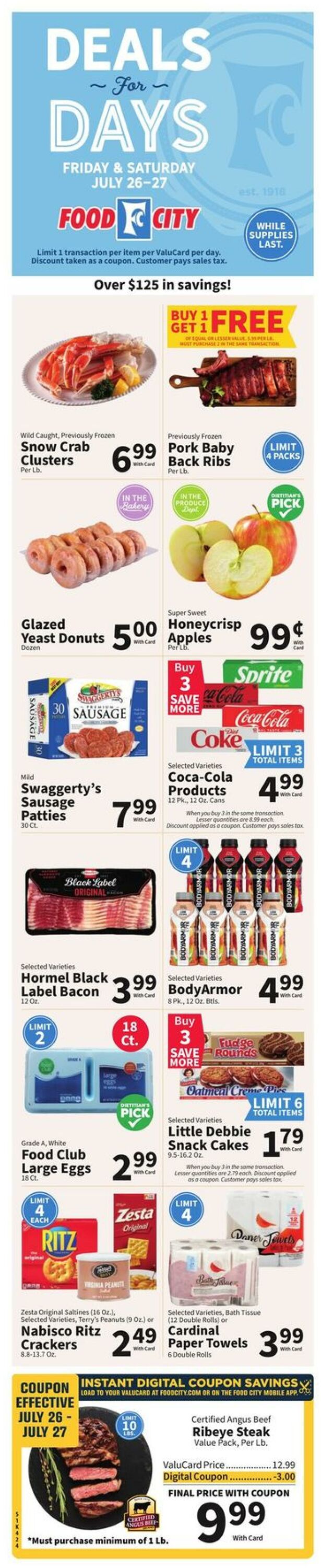 Weekly ad Food City 07/24/2024 - 07/30/2024