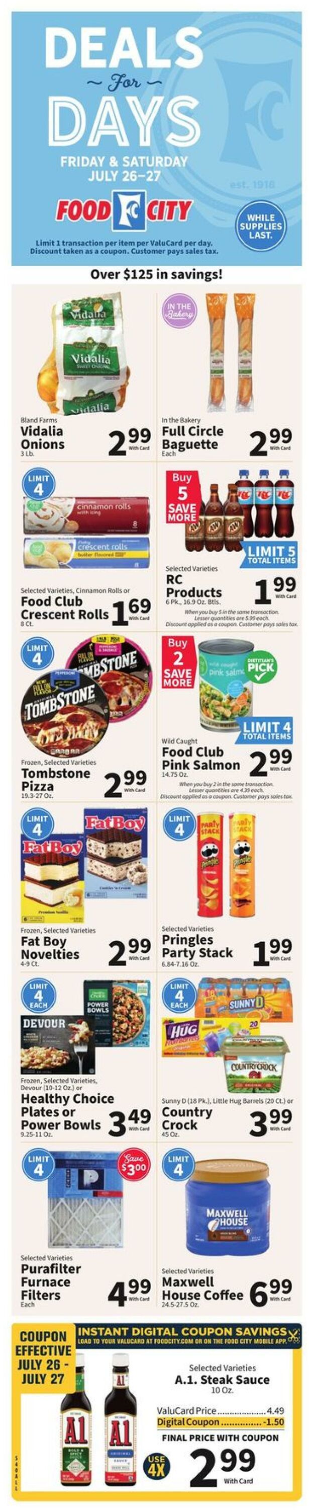 Weekly ad Food City 07/24/2024 - 07/30/2024