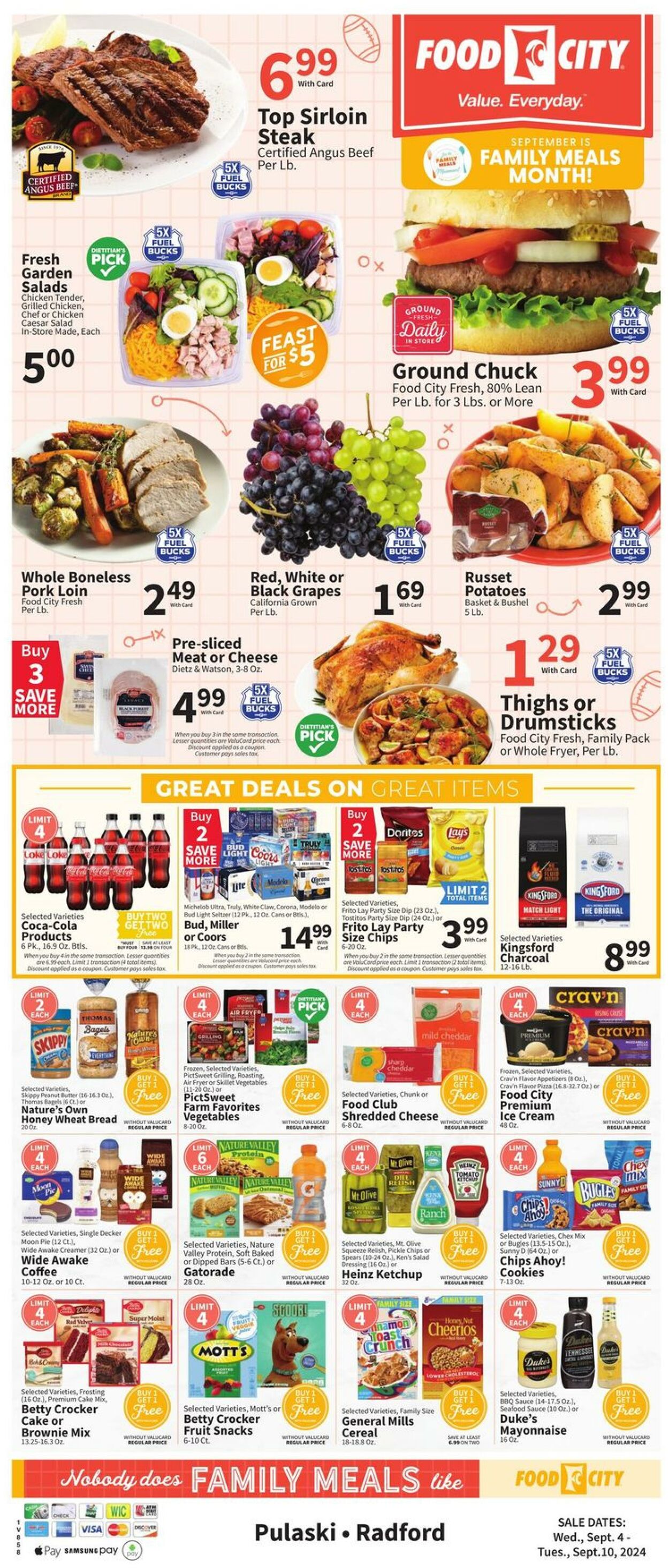 Weekly ad Food City 09/04/2024 - 09/10/2024