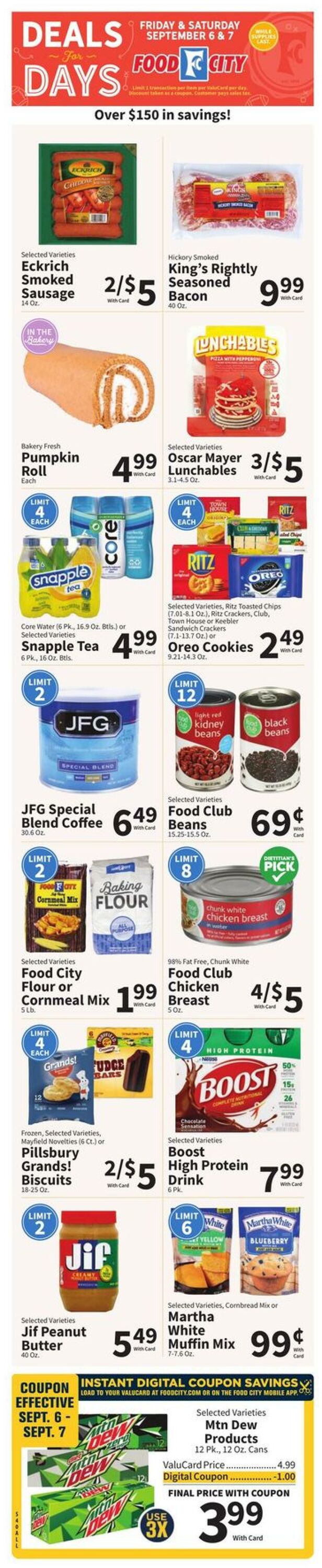 Weekly ad Food City 09/04/2024 - 09/10/2024