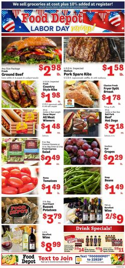 Weekly ad Food Depot 08/29/2022-09/04/2022