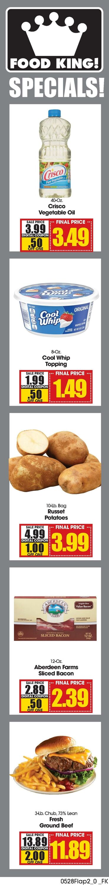 Weekly ad Food King 05/28/2025 - 06/03/2025