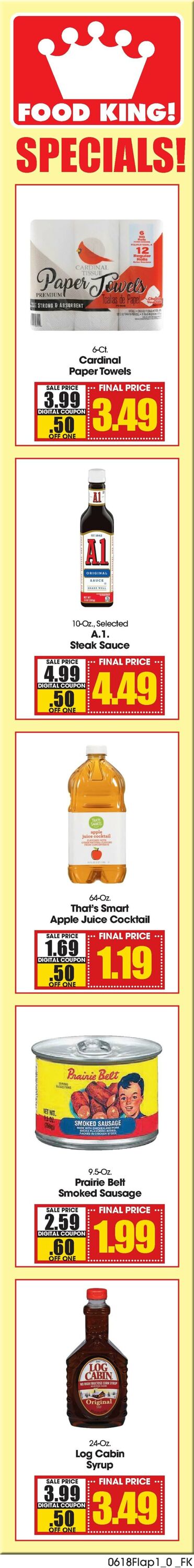 Weekly ad Food King 06/18/2025 - 06/24/2025