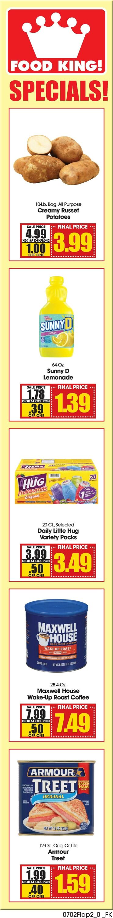 Weekly ad Food King 07/02/2025 - 07/08/2025