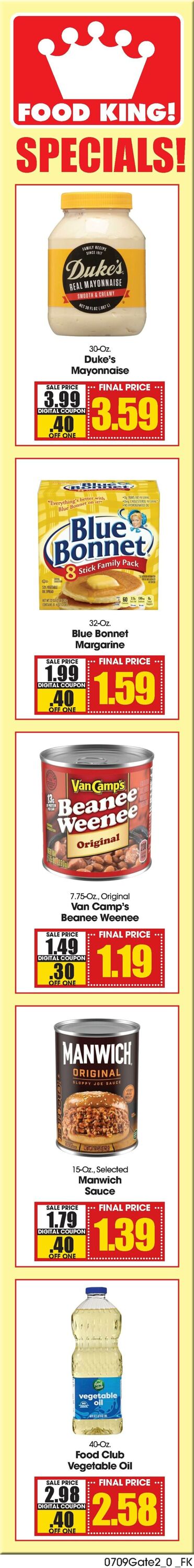 Weekly ad Food King 07/09/2025 - 07/15/2025