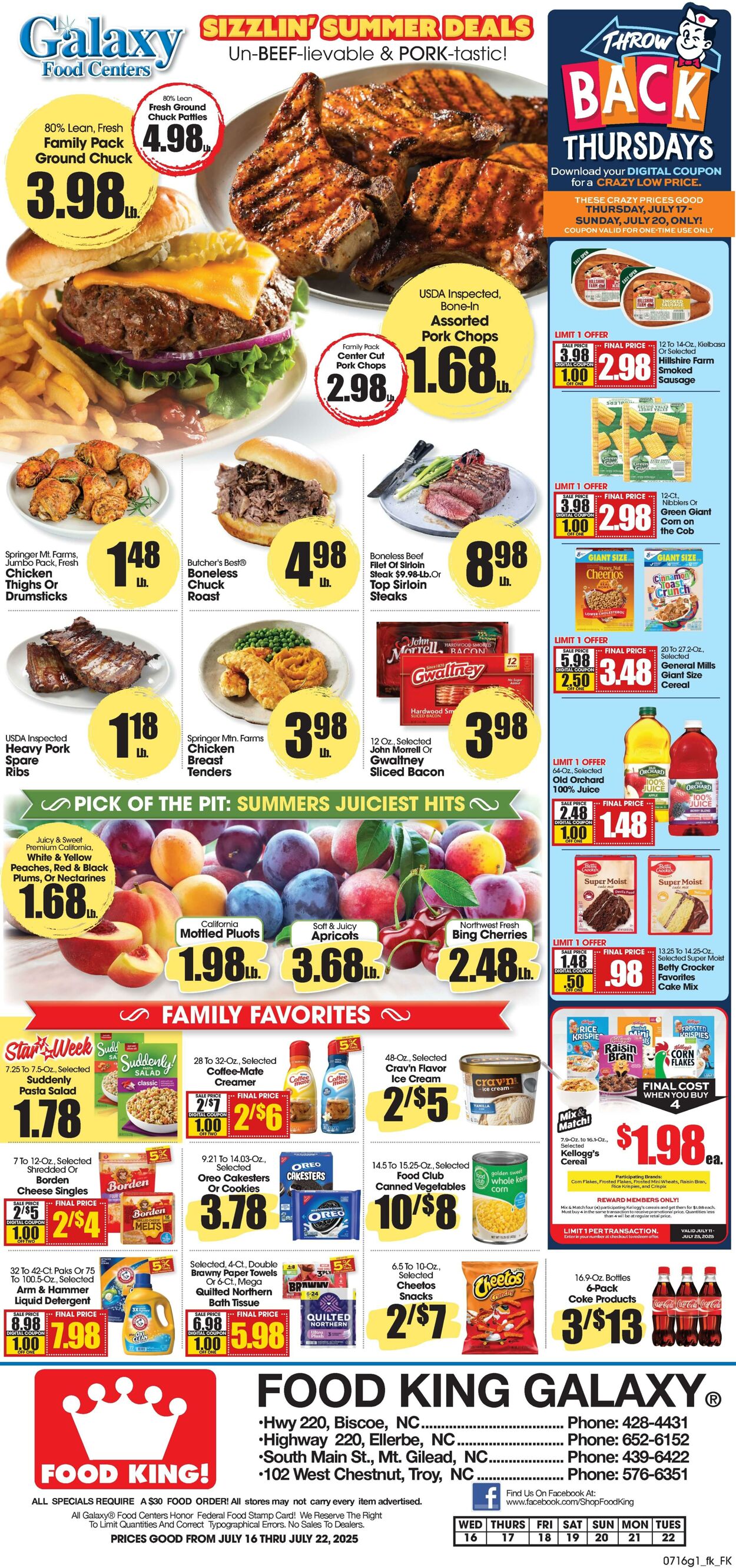 Weekly ad Food King 07/16/2025 - 07/22/2025