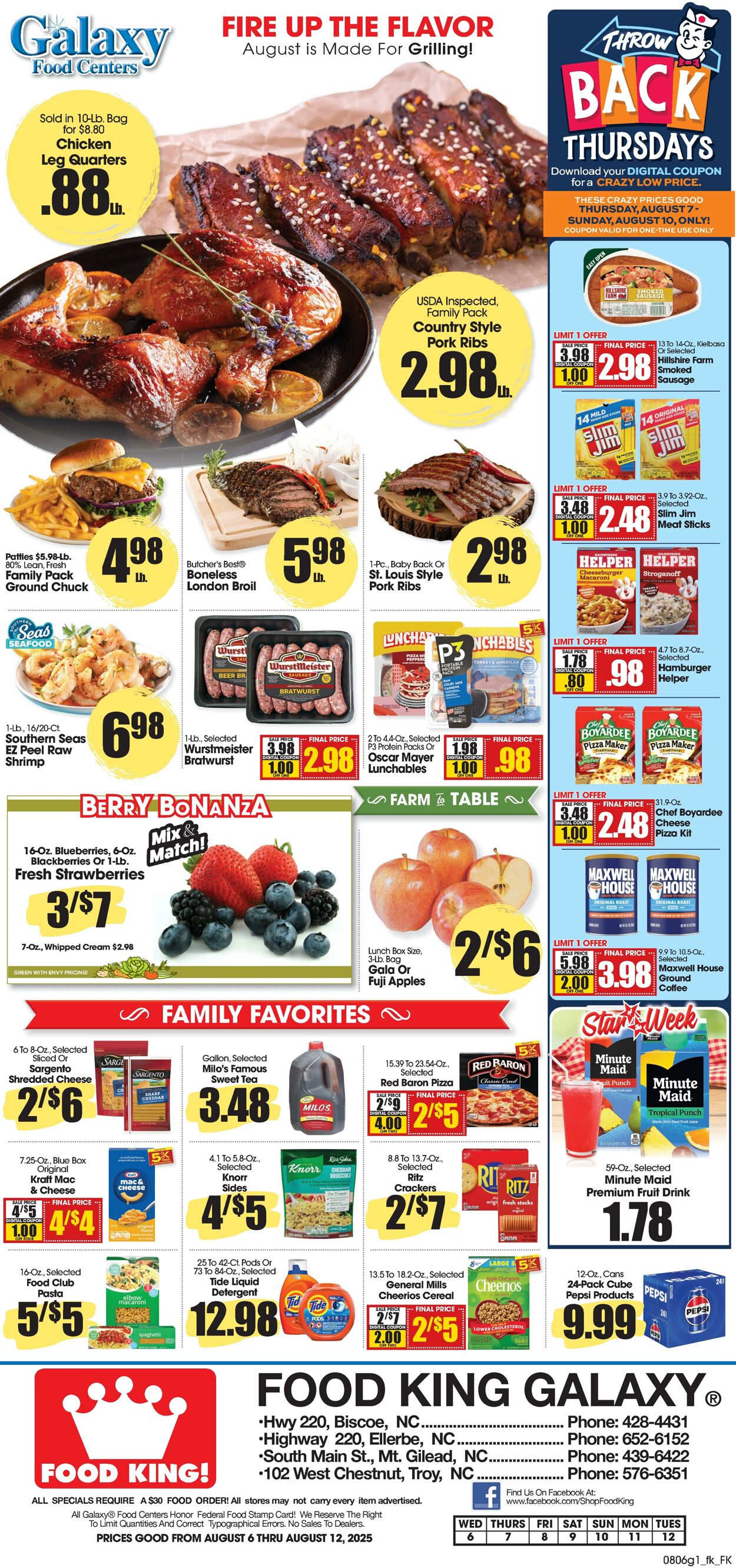 Weekly ad Food King 08/06/2025 - 08/12/2025
