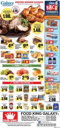 Weekly ad Food King 08/20/2025 - 08/26/2025