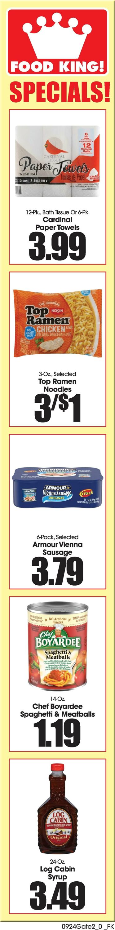 Weekly ad Food King 09/24/2025 - 09/30/2025