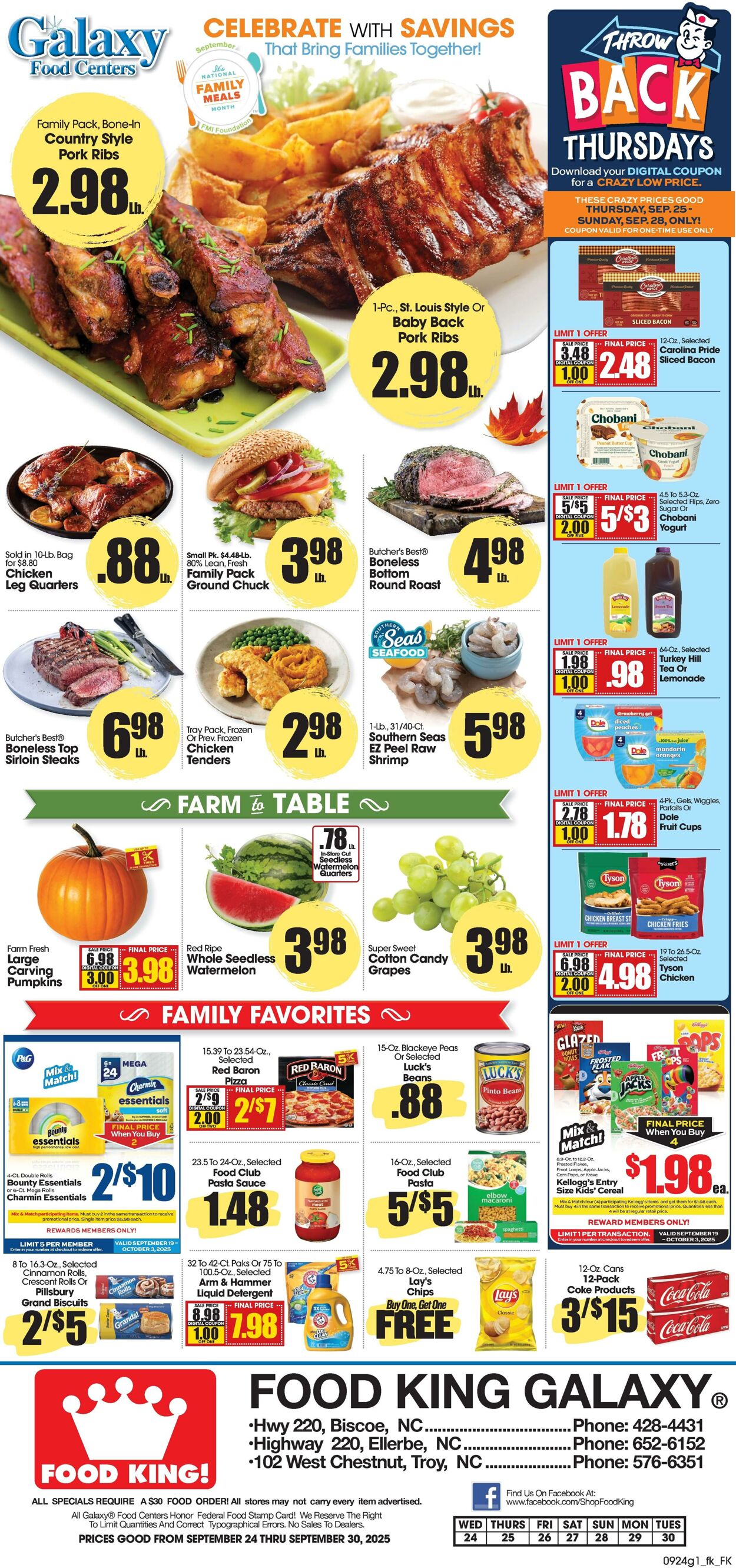 Weekly ad Food King 09/24/2025 - 09/30/2025
