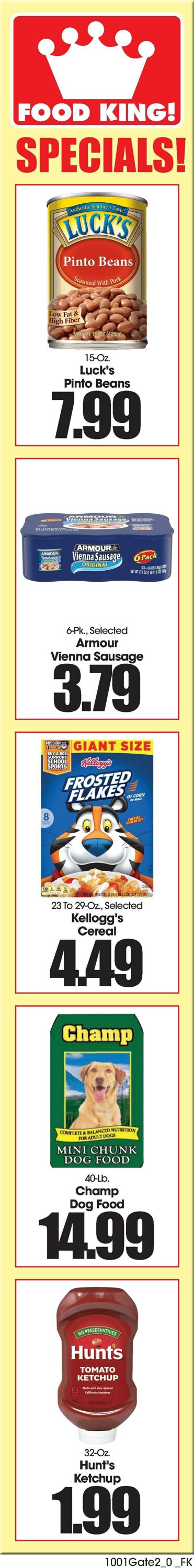 Weekly ad Food King 10/01/2025 - 10/07/2025