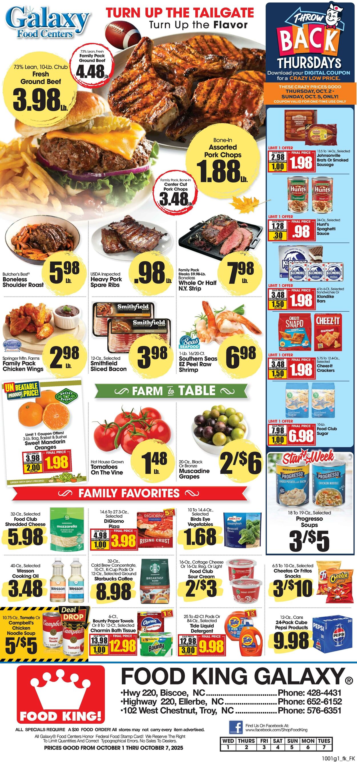Weekly ad Food King 10/01/2025 - 10/07/2025