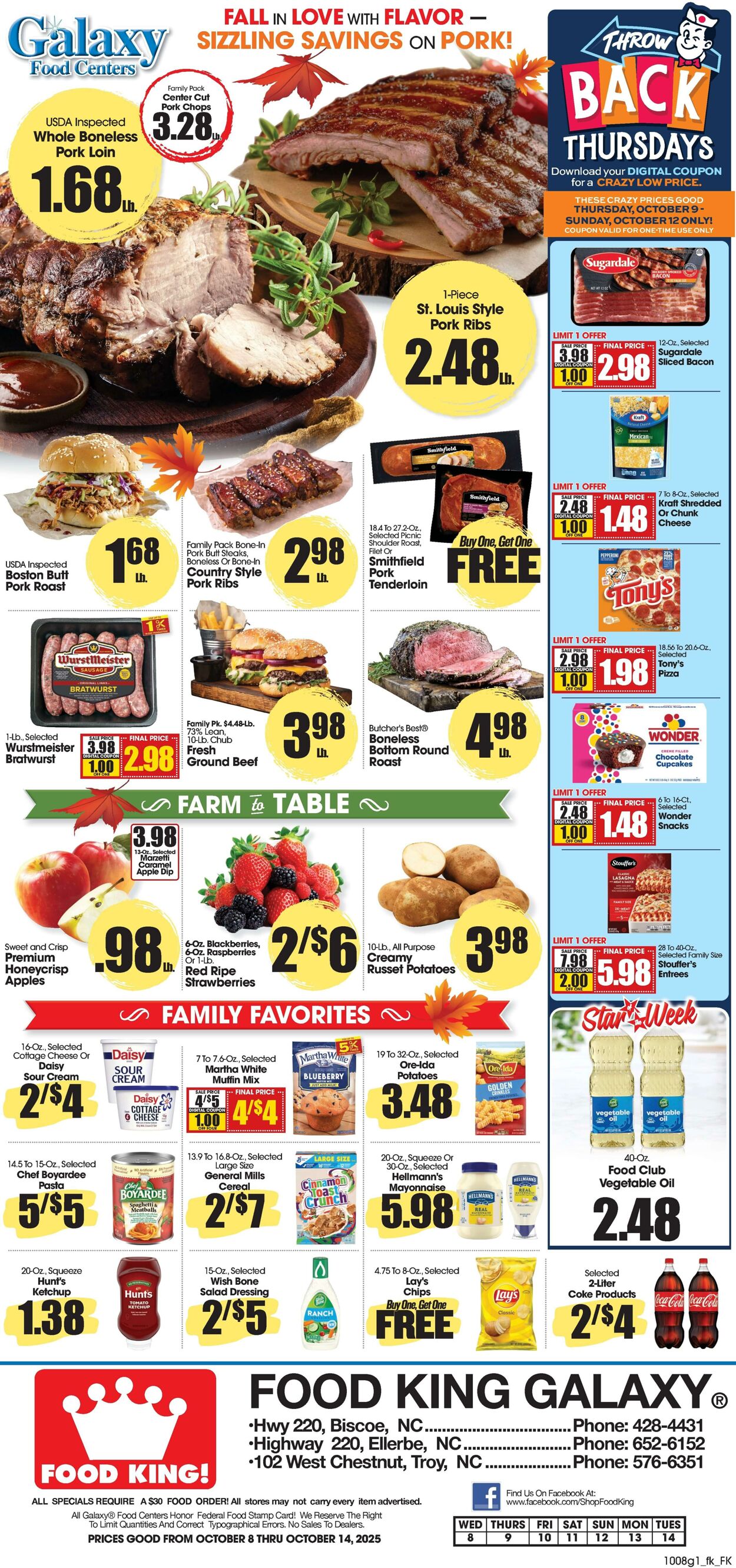 Weekly ad Food King 10/08/2025 - 10/14/2025