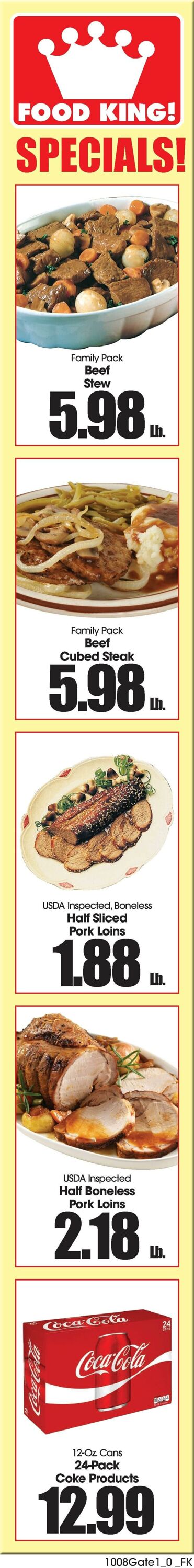 Weekly ad Food King 10/08/2025 - 10/14/2025