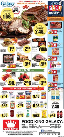 Weekly ad Food King 10/08/2025 - 10/14/2025