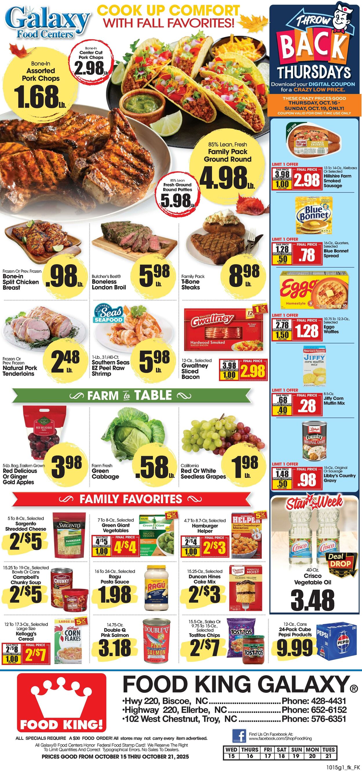 Weekly ad Food King 10/15/2025 - 10/21/2025