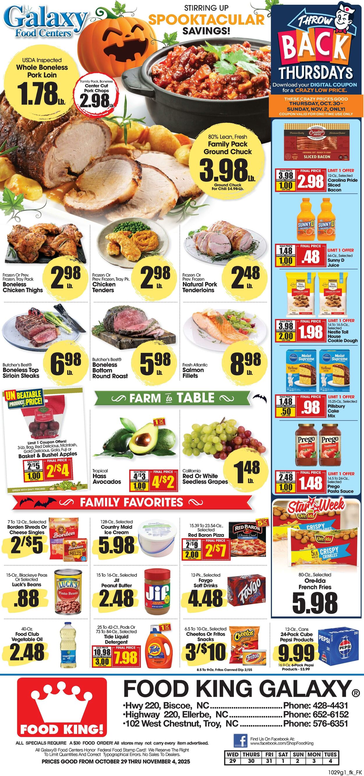 Weekly ad Food King 10/29/2025 - 11/04/2025