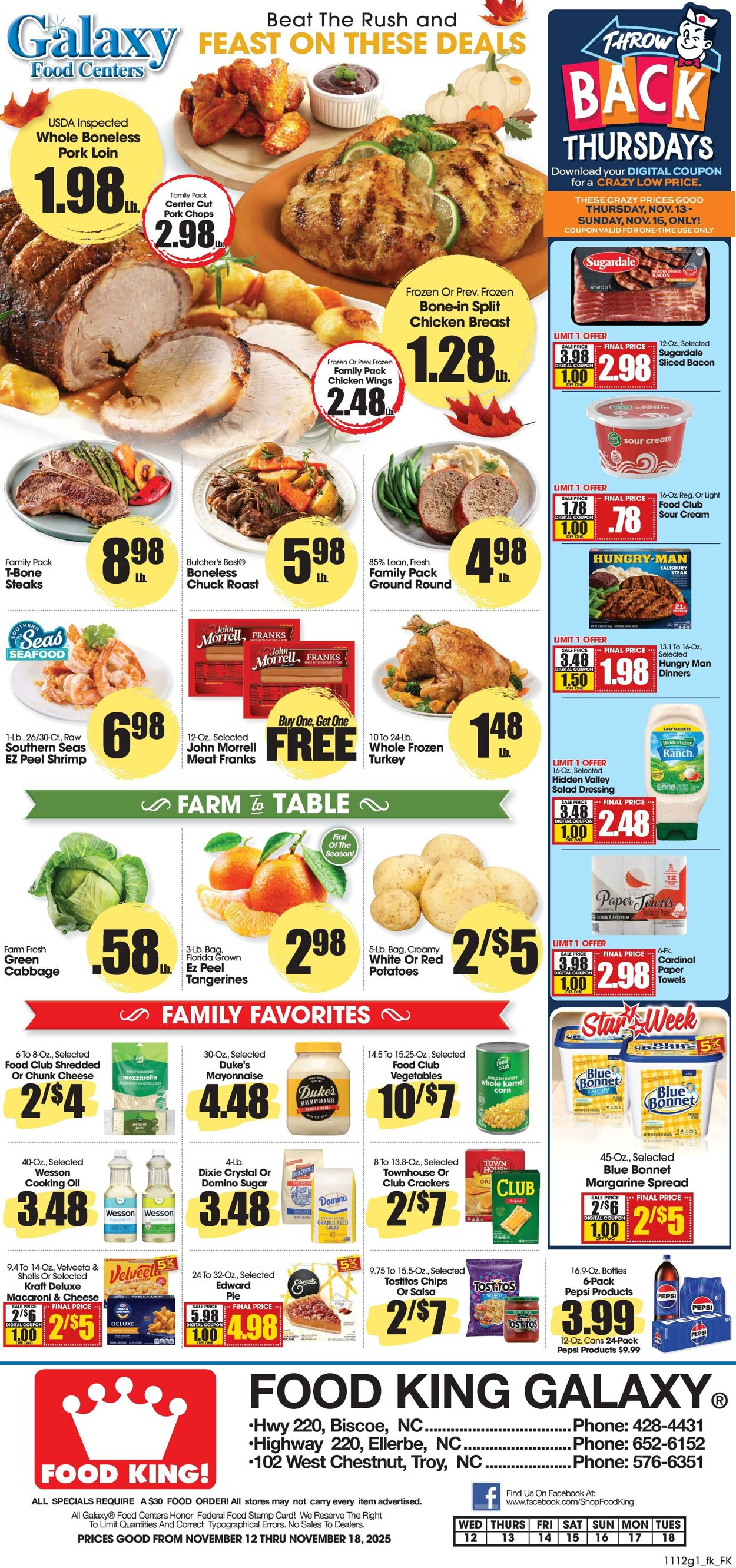 Weekly ad Food King 11/12/2025 - 11/18/2025