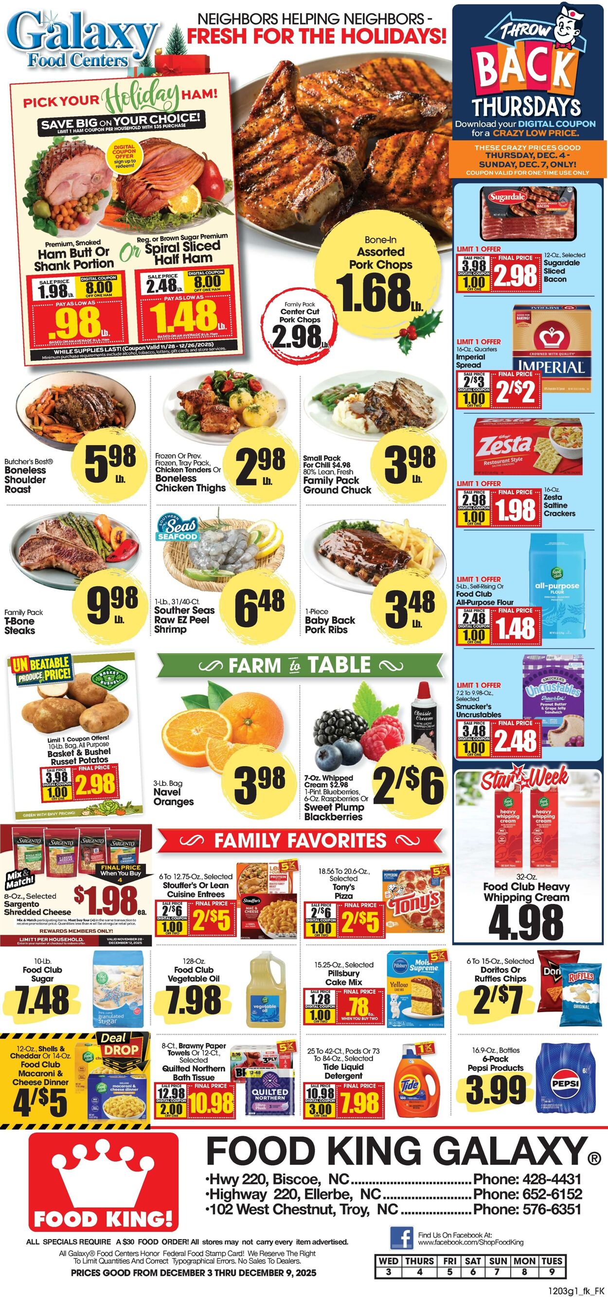 Weekly ad Food King 12/03/2025 - 12/09/2025