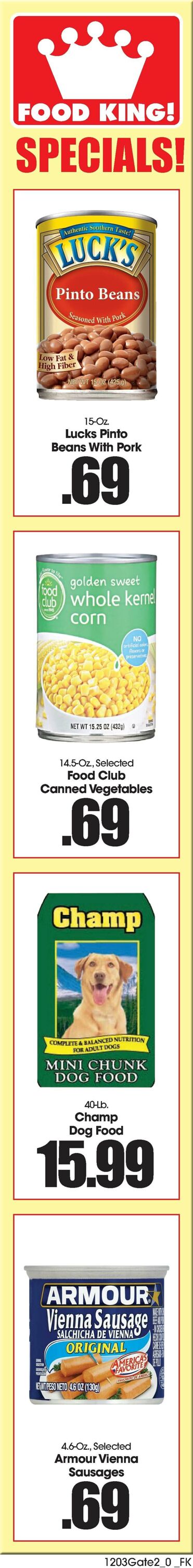 Weekly ad Food King 12/03/2025 - 12/09/2025