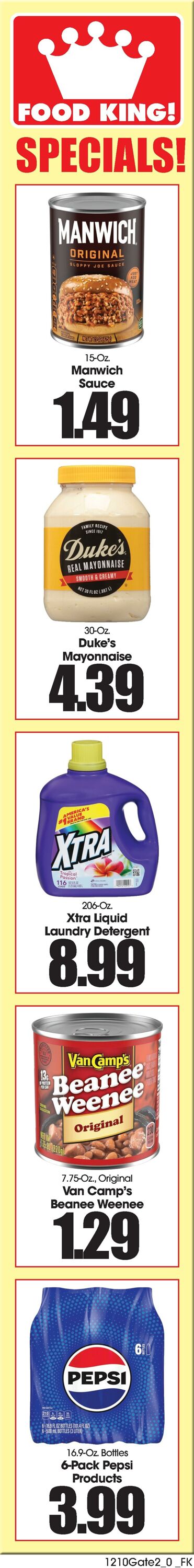 Weekly ad Food King 12/10/2025 - 12/16/2025