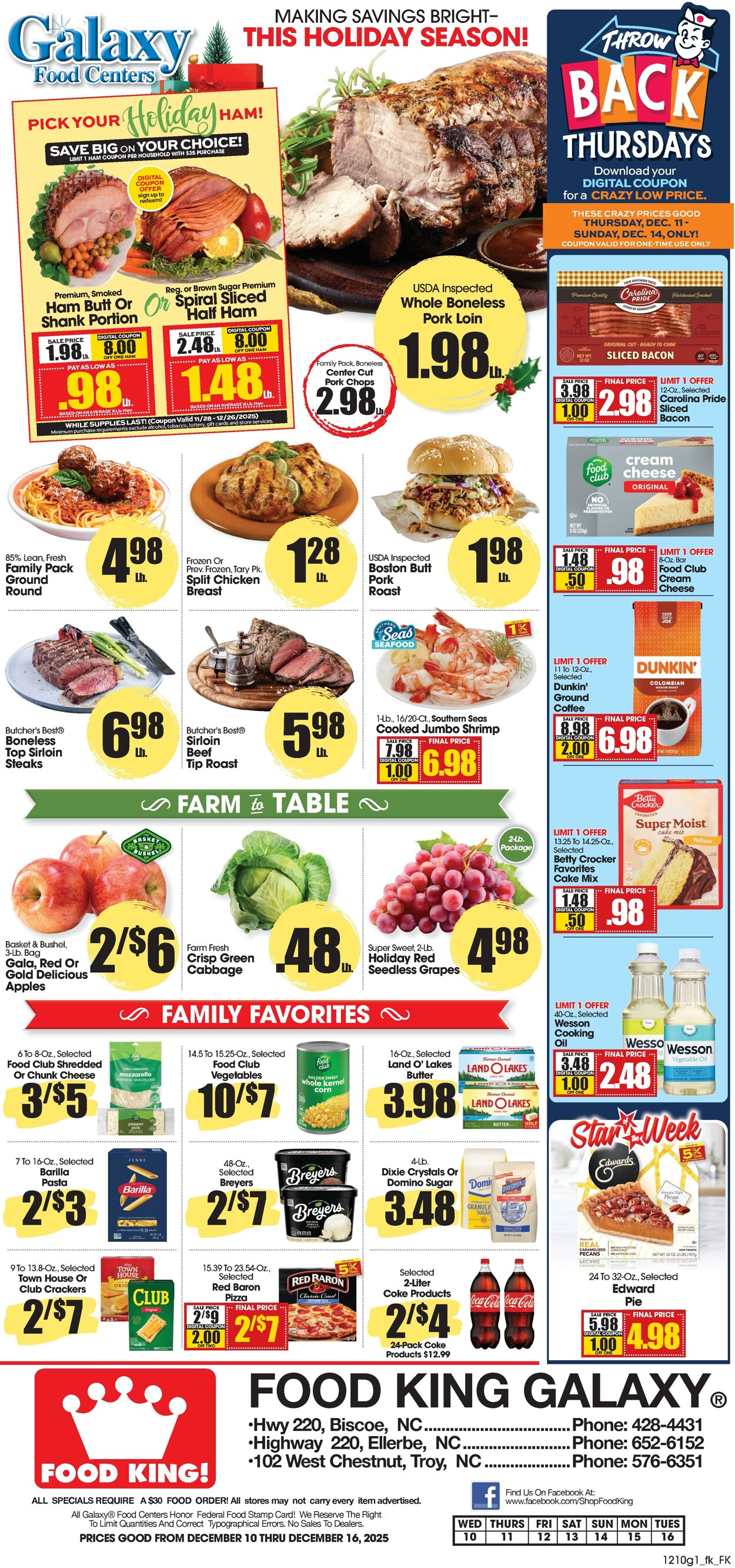 Weekly ad Food King 12/10/2025 - 12/16/2025
