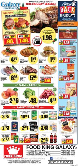 Weekly ad Food King 12/10/2025 - 12/16/2025