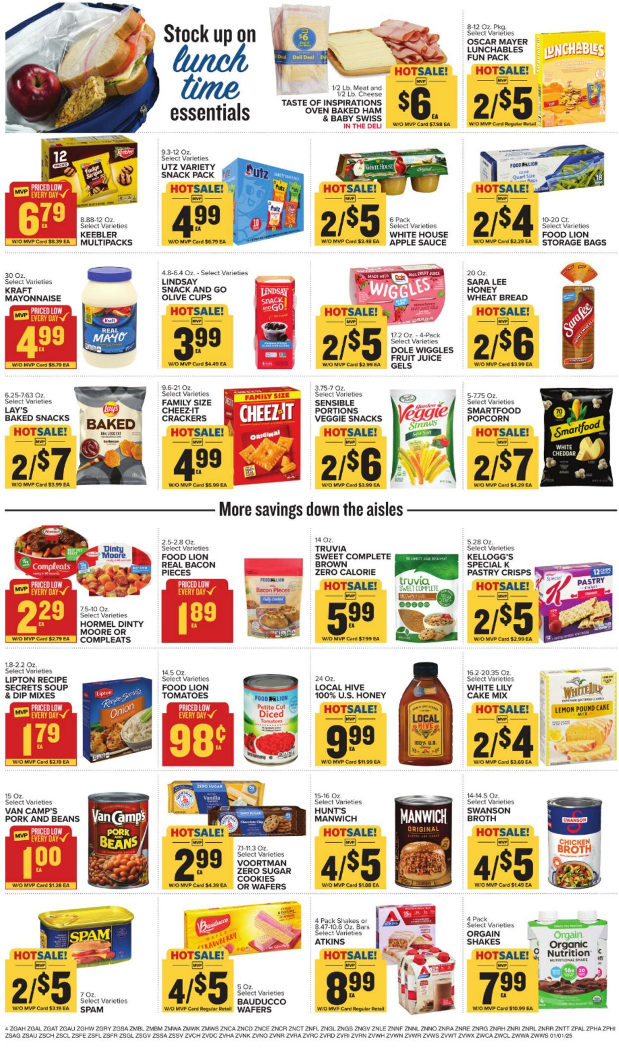 Weekly ad Food Lion 01/01/2025 - 01/07/2025