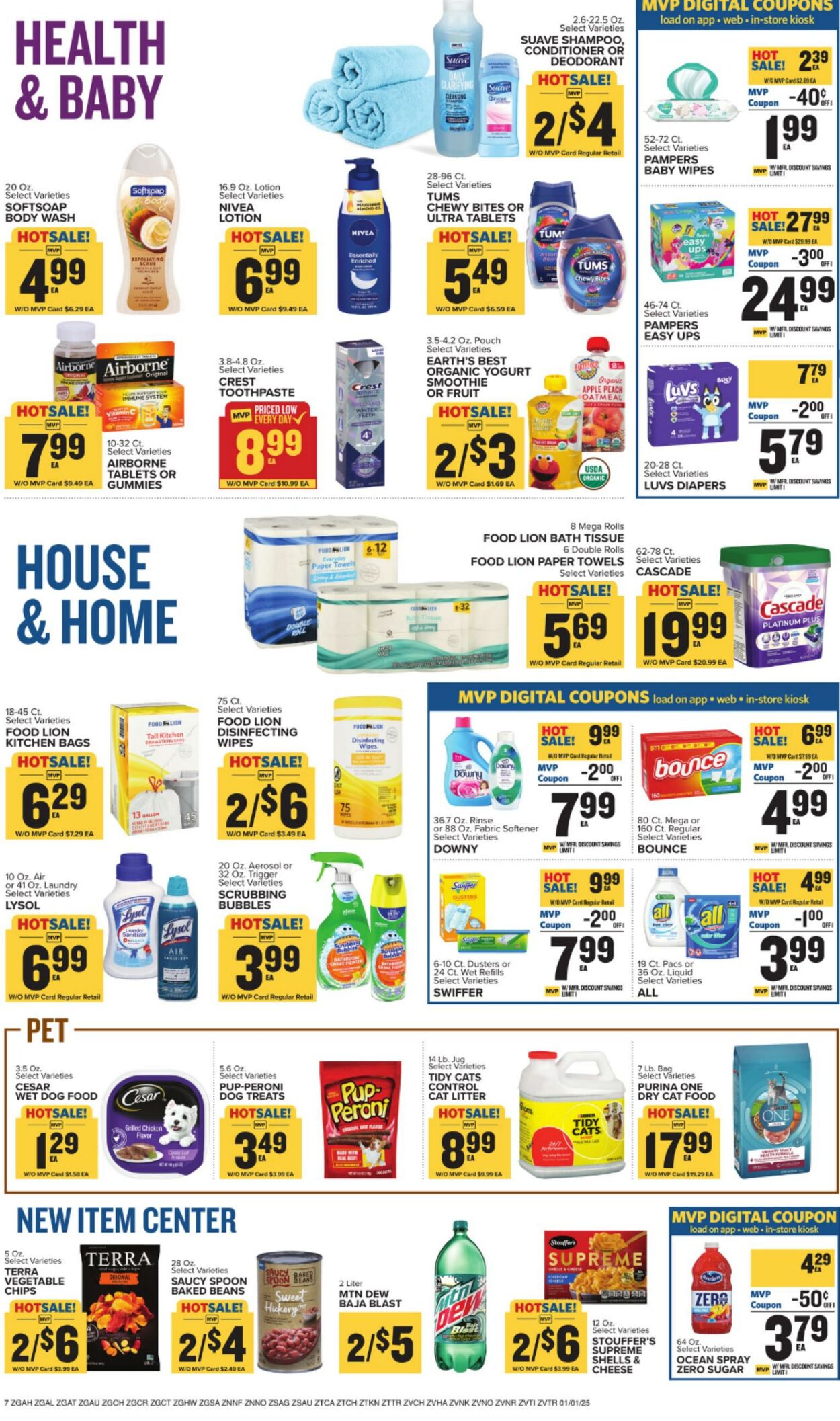 Weekly ad Food Lion 01/01/2025 - 01/07/2025