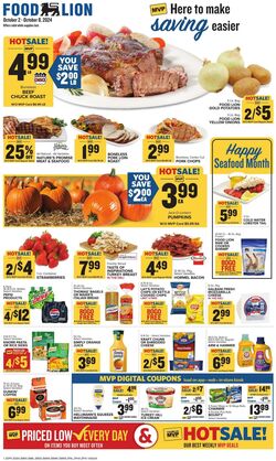 Weekly ad Food Lion 10/09/2024 - 10/15/2024