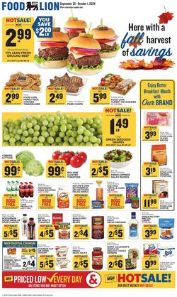 Weekly ad Food Lion 08/24/2022 - 08/30/2022