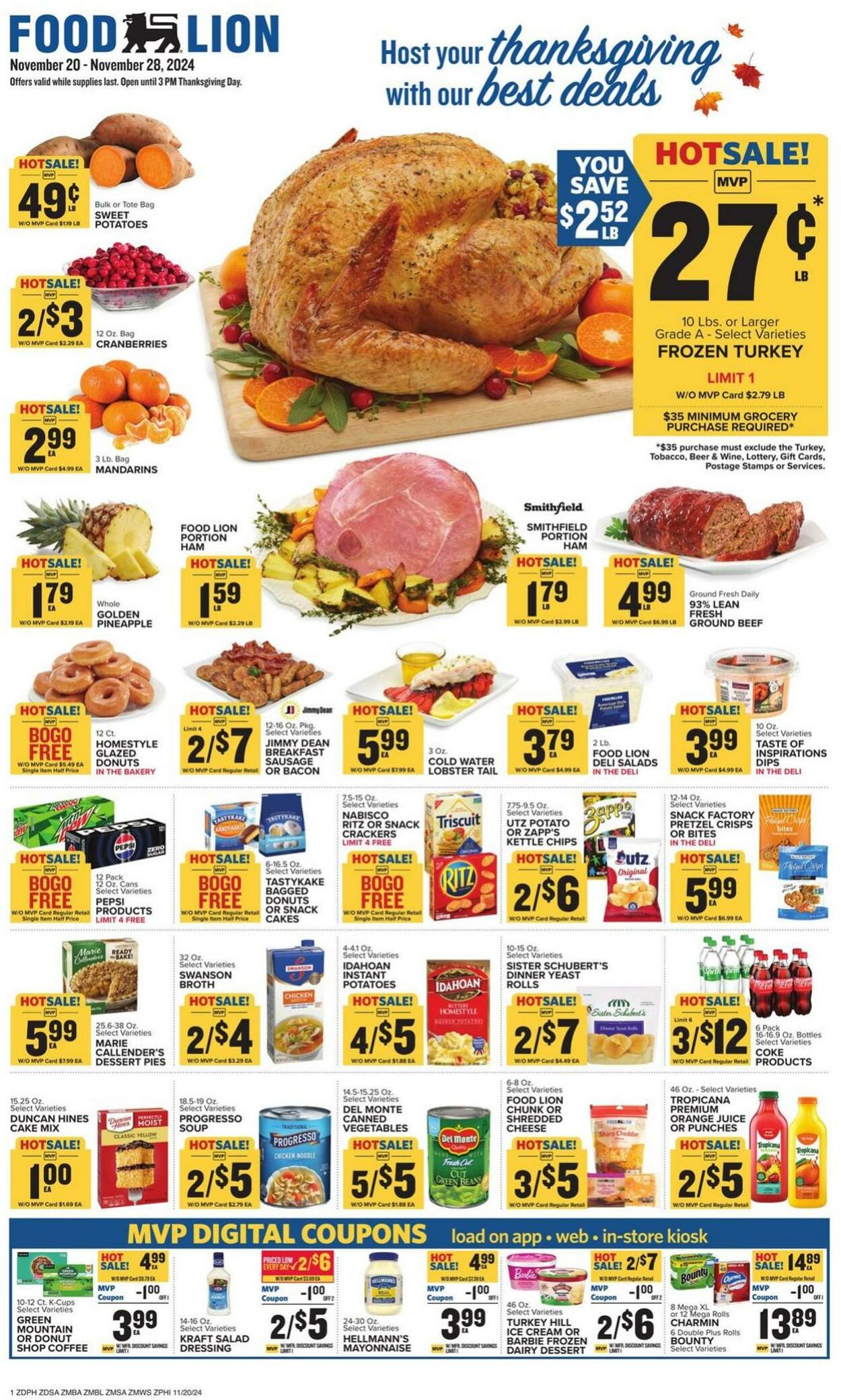 Weekly ad Food Lion 11/20/2024 - 11/28/2024