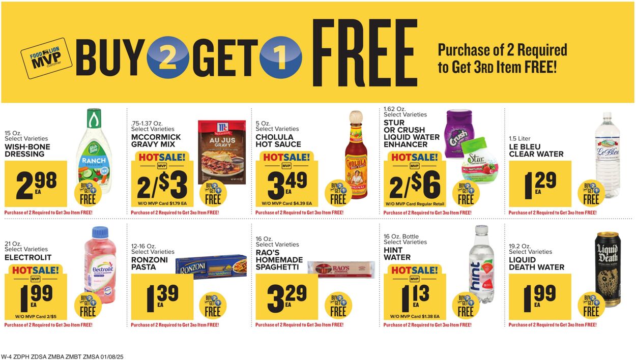 Weekly ad Food Lion 01/08/2025 - 01/14/2025