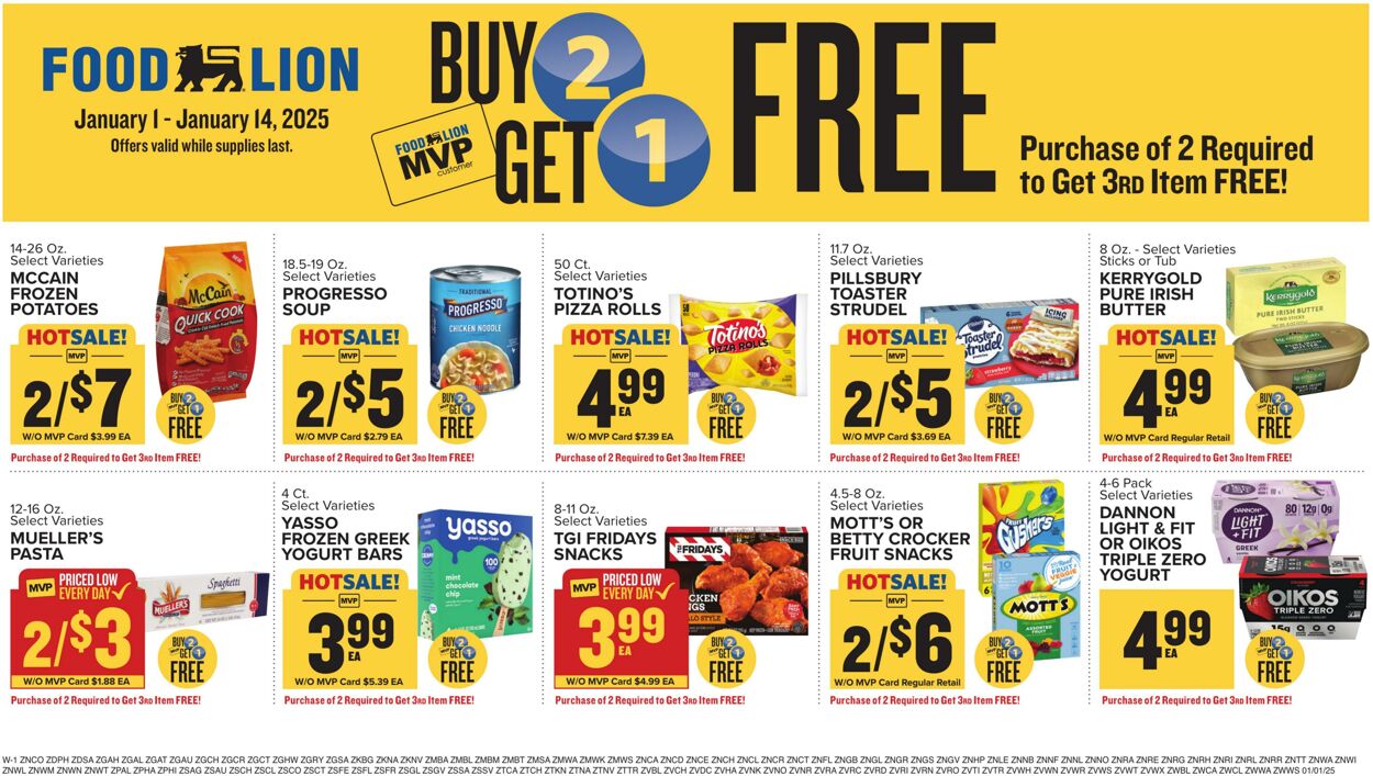 Weekly ad Food Lion 01/01/2025 - 01/07/2025