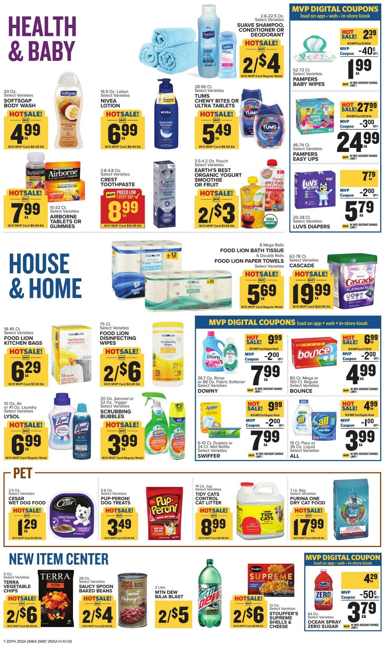 Weekly ad Food Lion 01/01/2025 - 01/07/2025