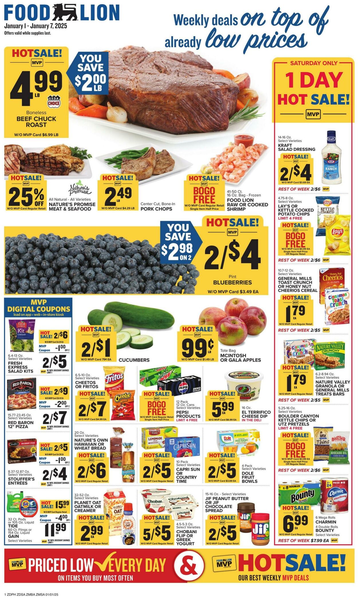 Weekly ad Food Lion 01/01/2025 - 01/07/2025