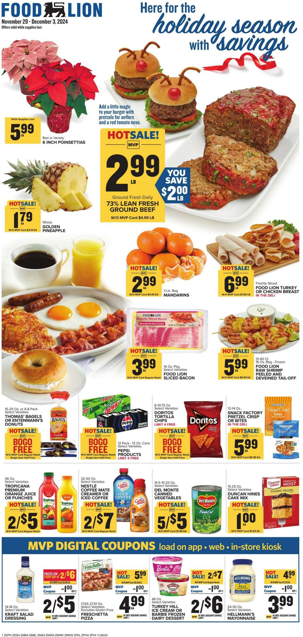 Weekly ad Food Lion 11/29/2024 - 12/03/2024