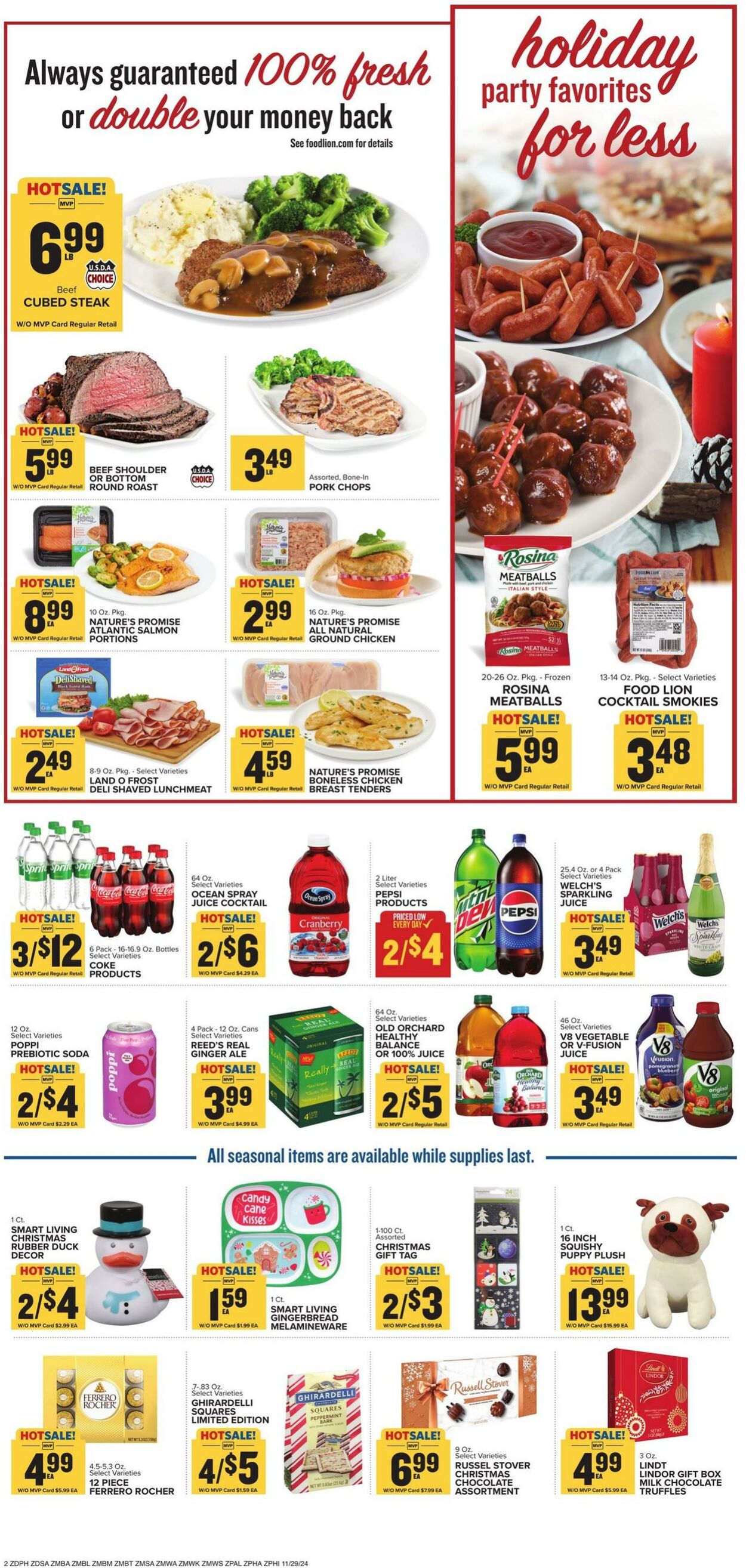 Weekly ad Food Lion 11/29/2024 - 12/03/2024