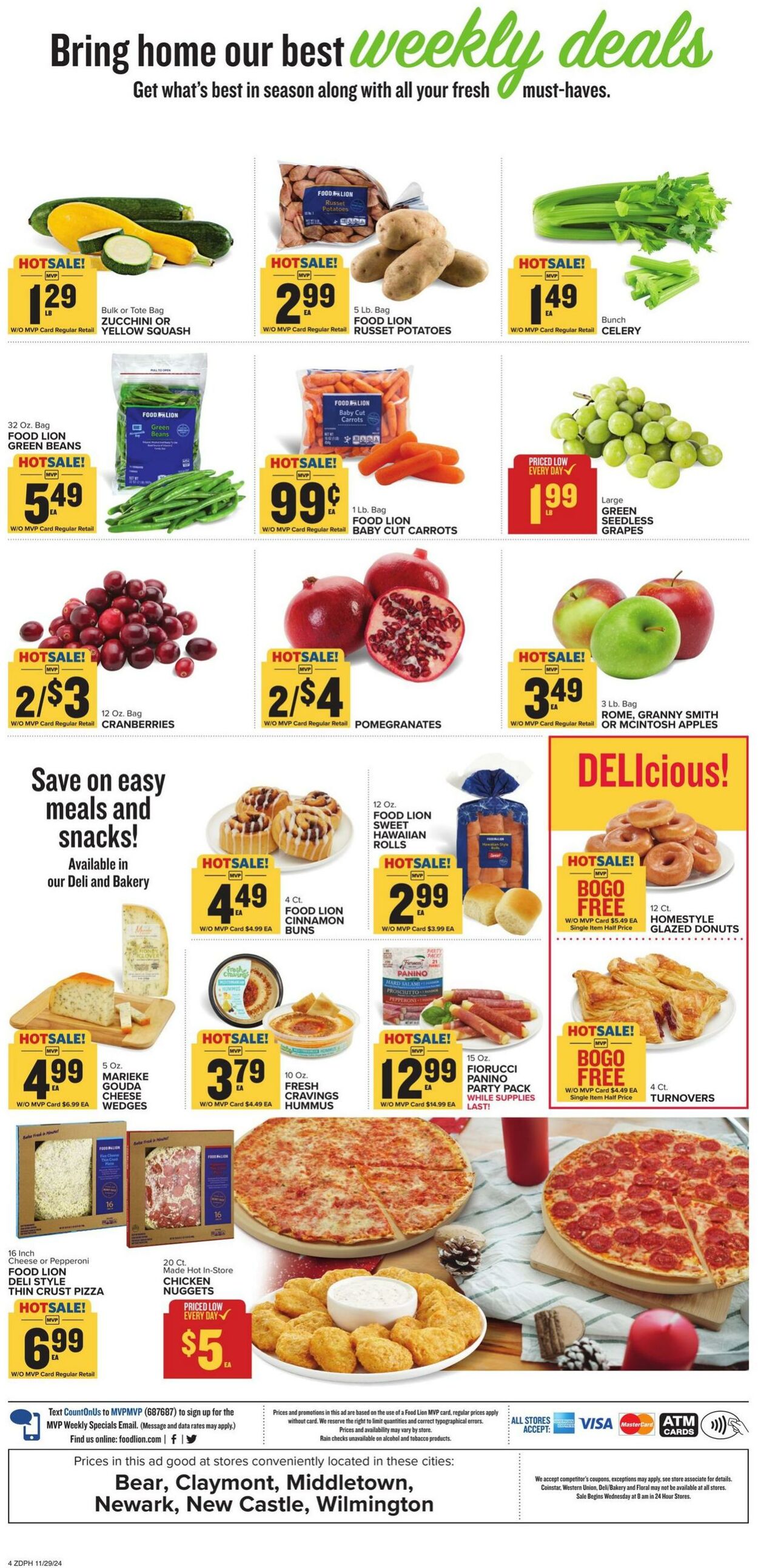 Weekly ad Food Lion 11/29/2024 - 12/03/2024