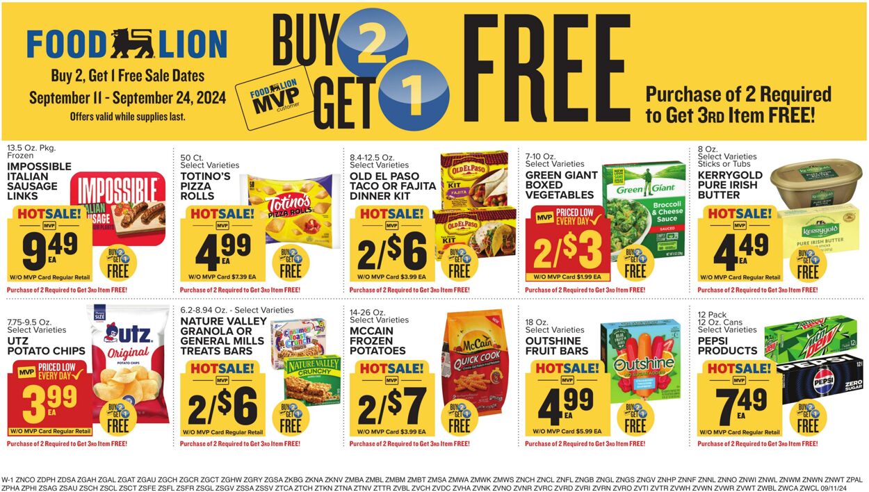 Weekly ad Food Lion 09/11/2024 - 09/17/2024