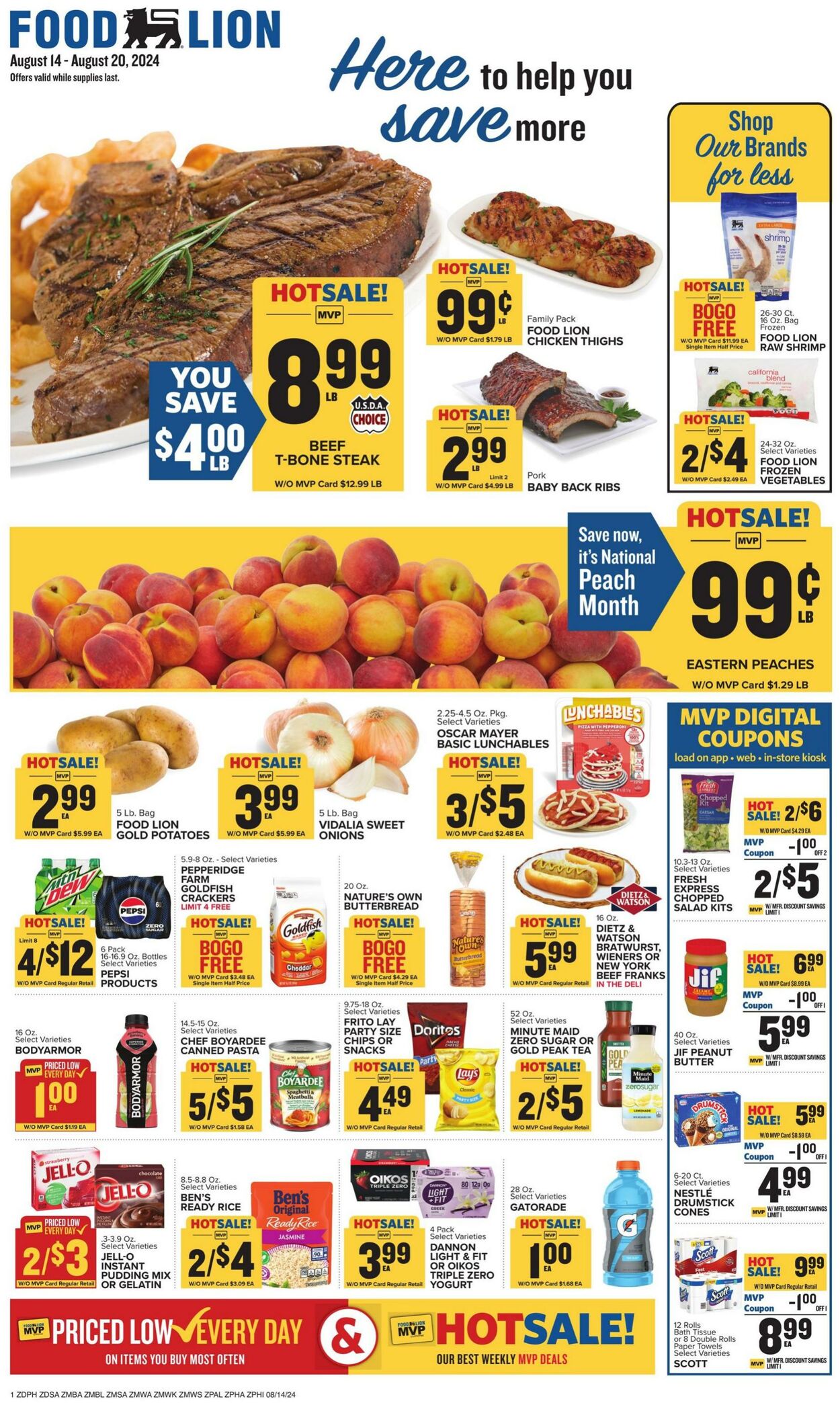 Weekly ad Food Lion 08/14/2024 - 08/20/2024