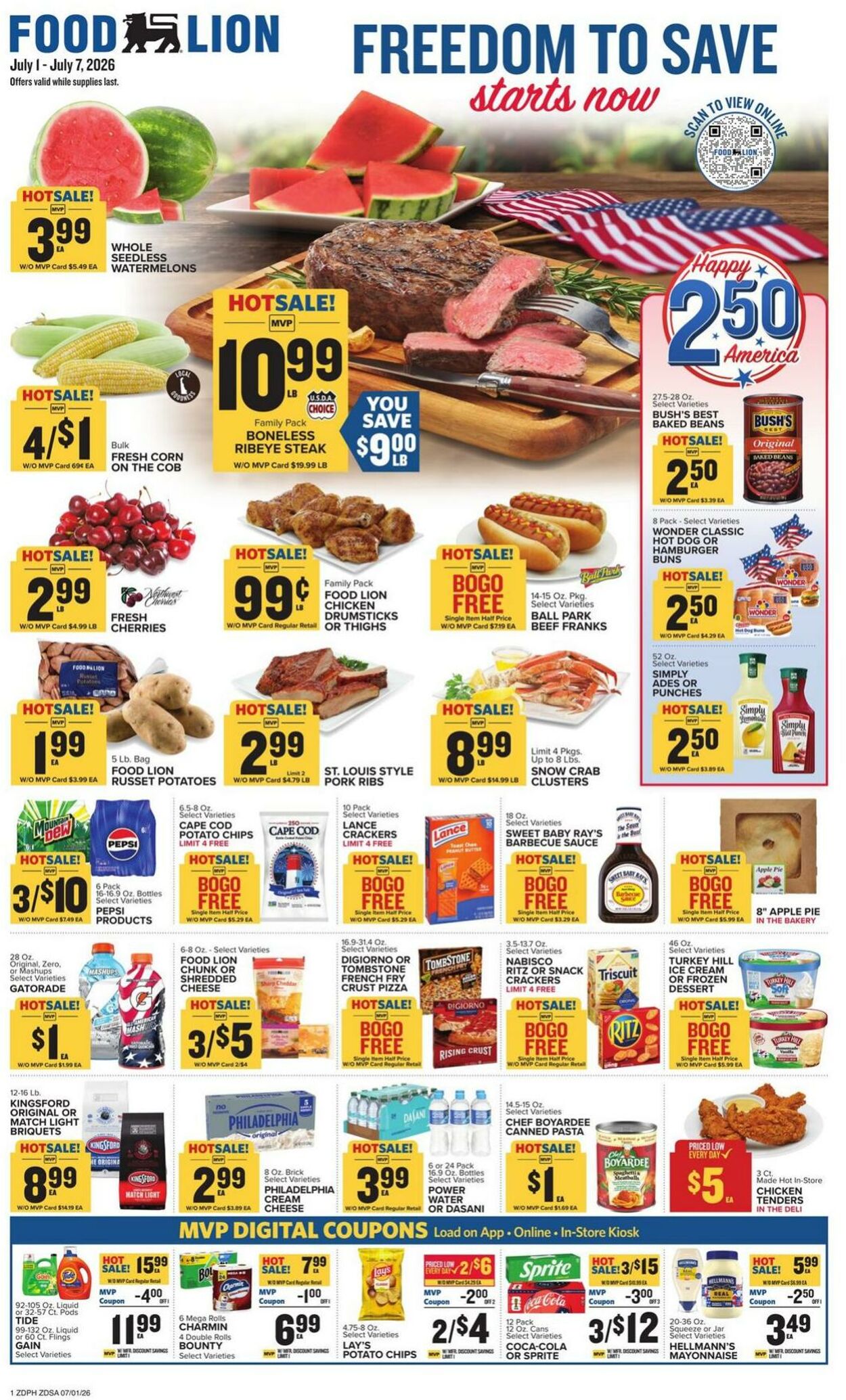 Weekly ad Food Lion 07/01/2026 - 07/07/2026
