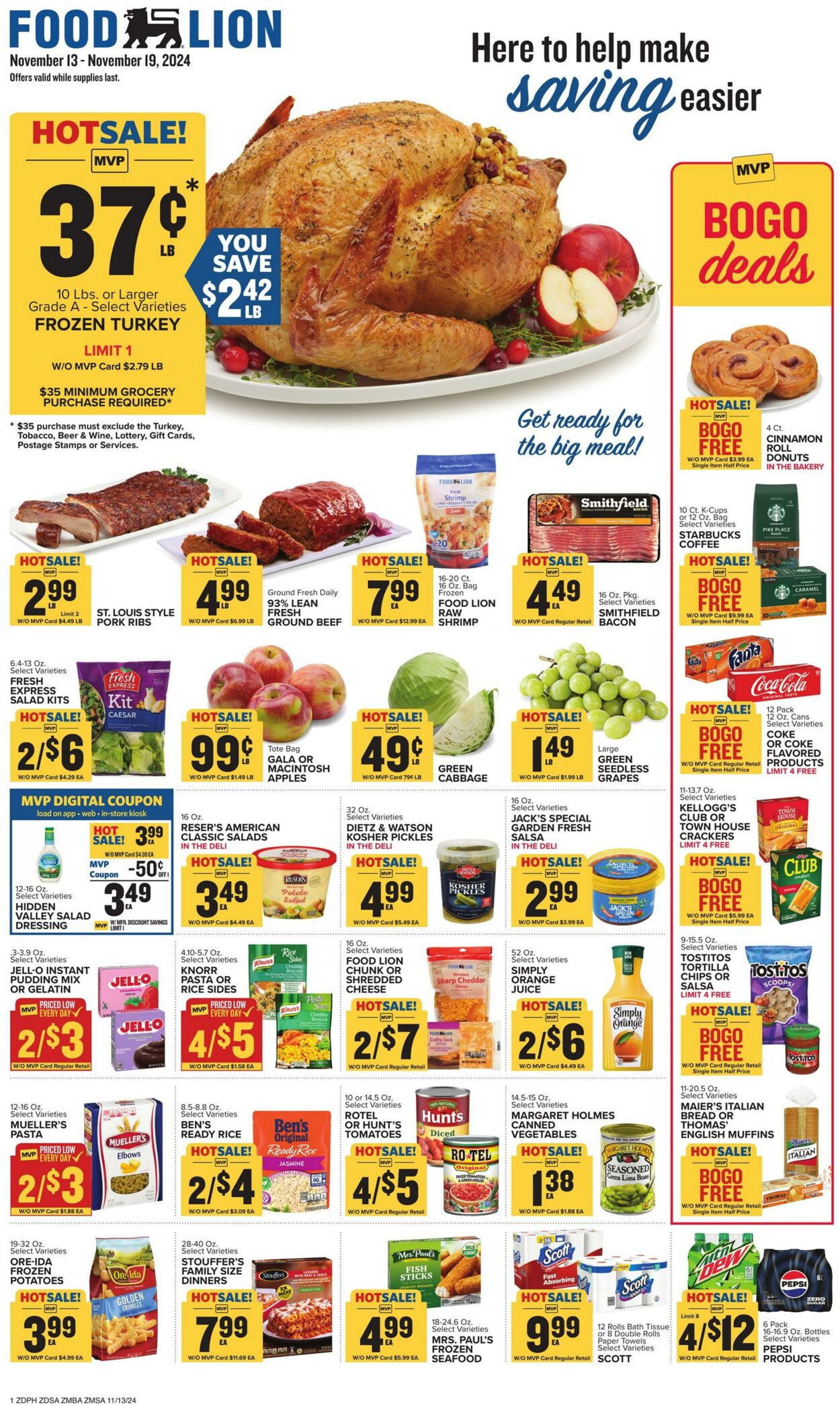 Weekly ad Food Lion 11/13/2024 - 11/19/2024