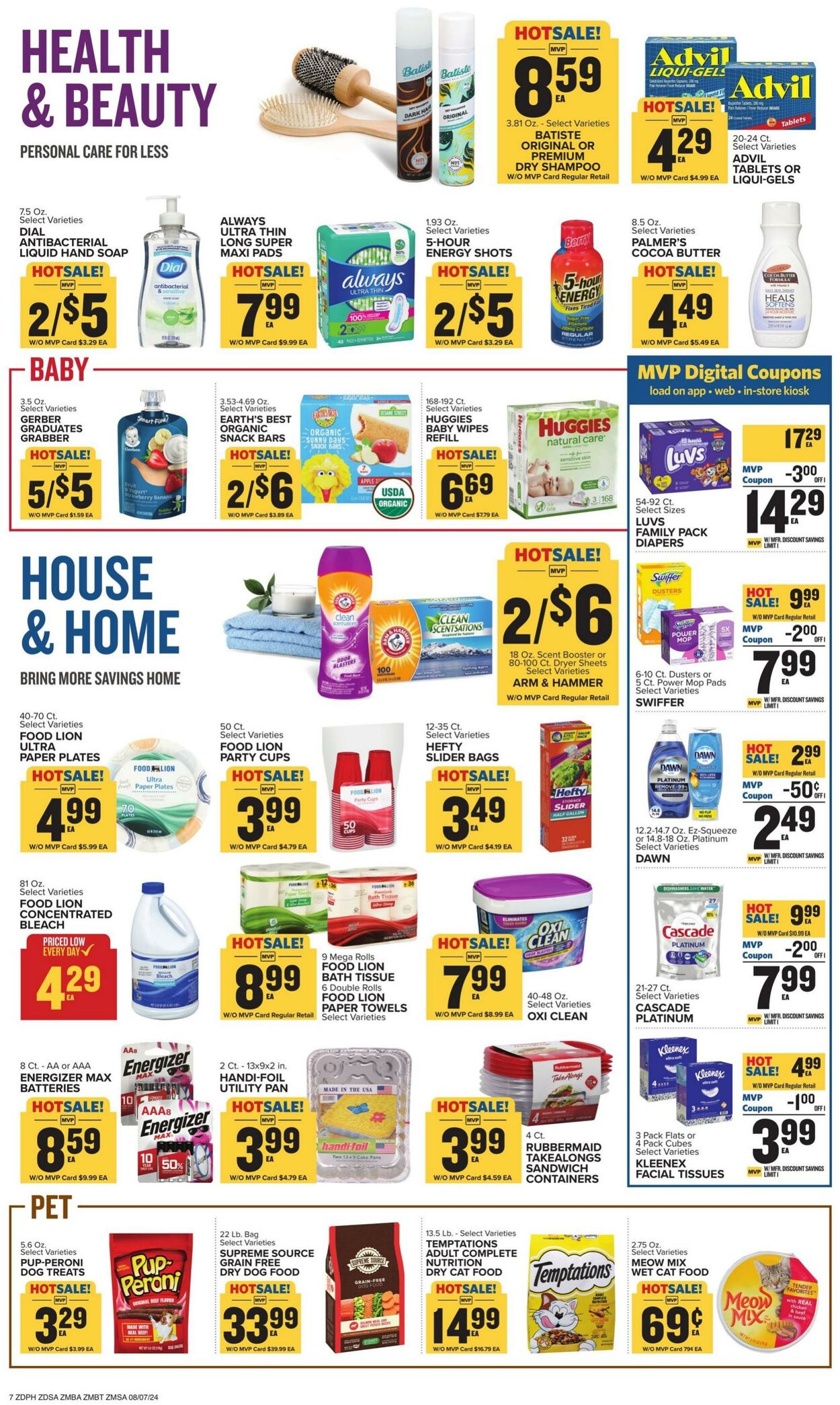 Weekly ad Food Lion 08/07/2024 - 08/13/2024