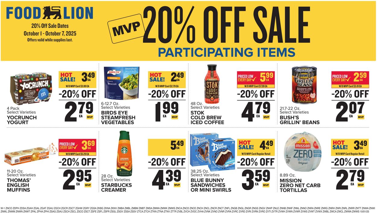 Weekly ad Food Lion 10/01/2025 - 10/07/2025