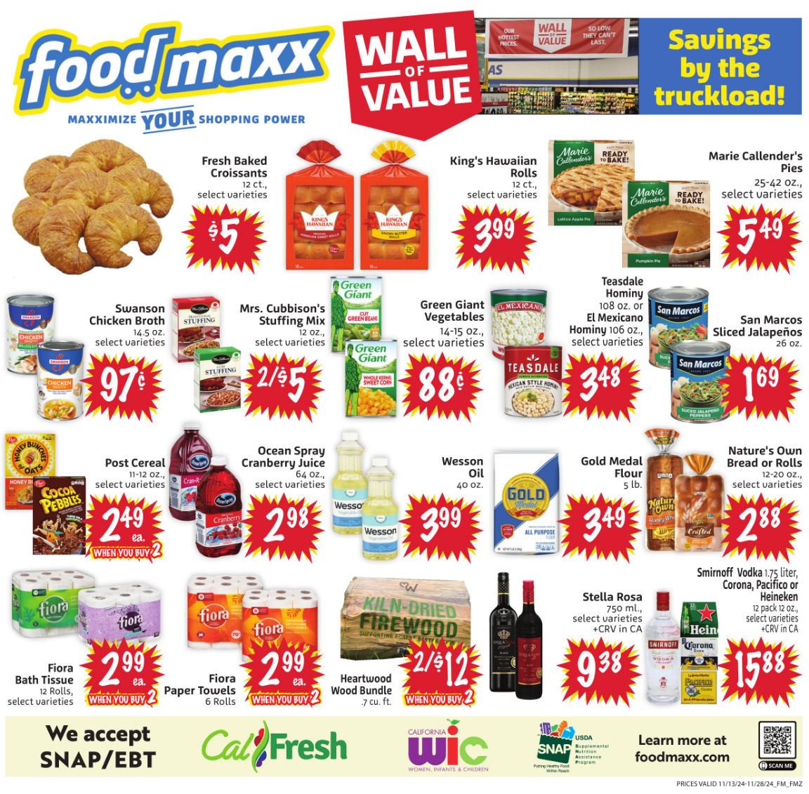 Weekly ad Food Maxx 11/13/2024 - 11/28/2024