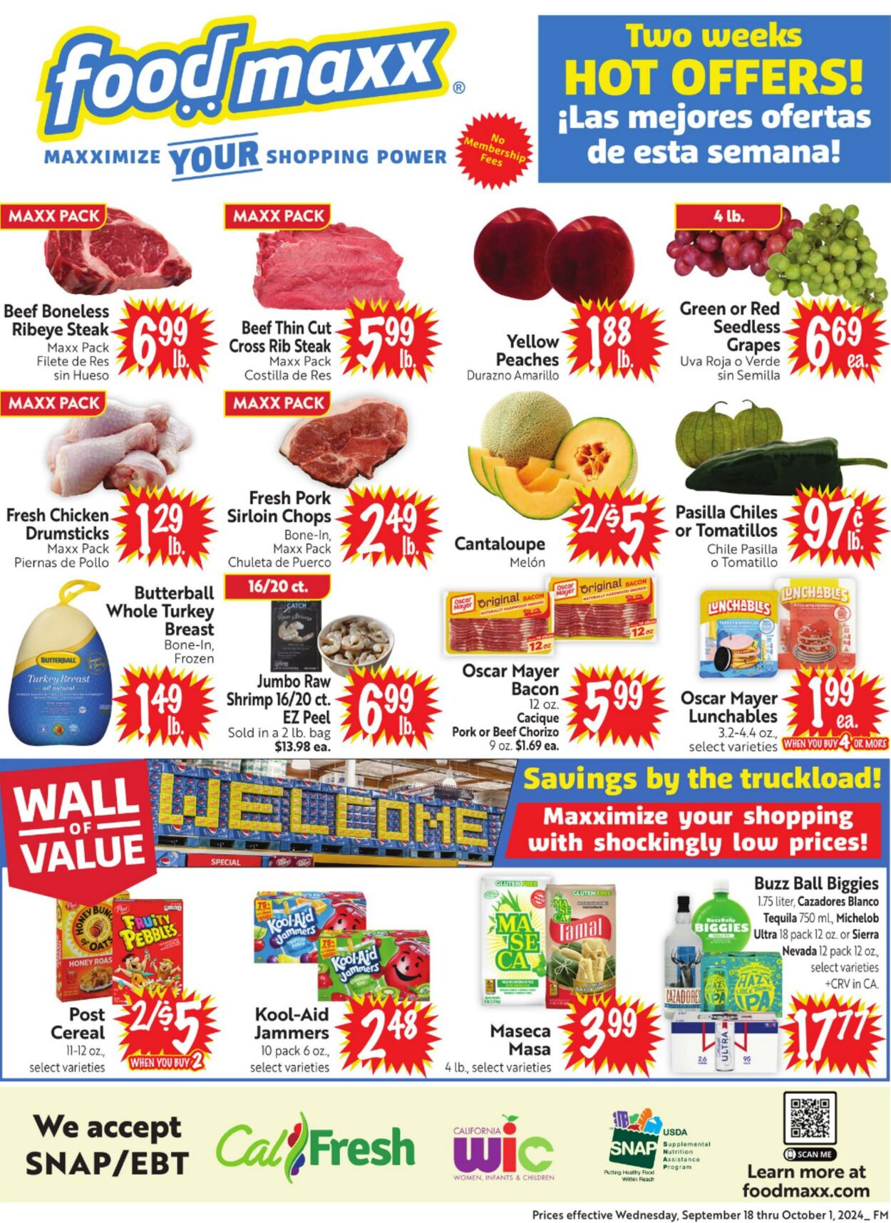 Weekly ad Food Maxx 09/18/2024 - 10/01/2024