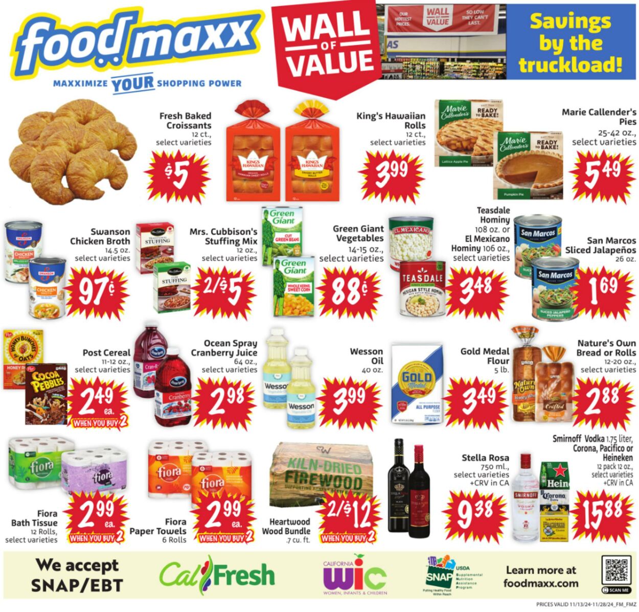 Weekly ad Food Maxx 11/13/2024 - 11/28/2024