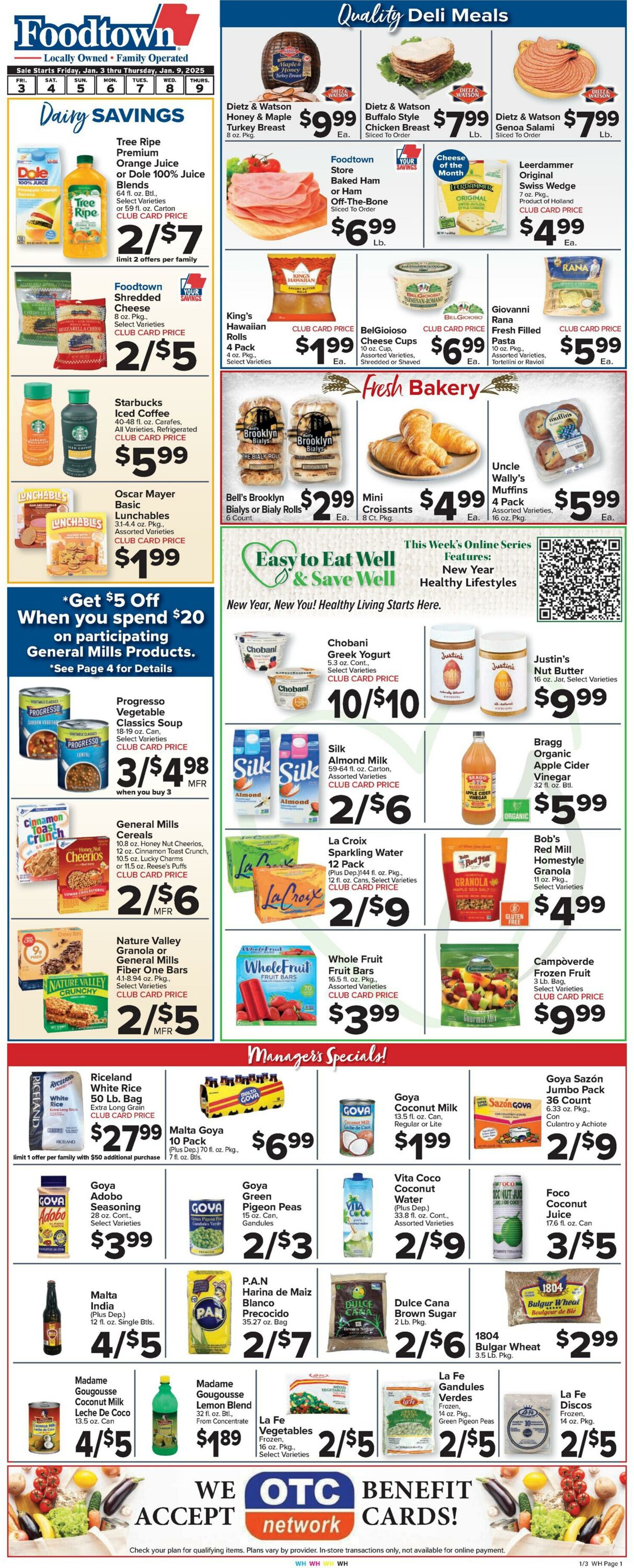 Weekly ad Food Town 01/03/2025 - 01/09/2025