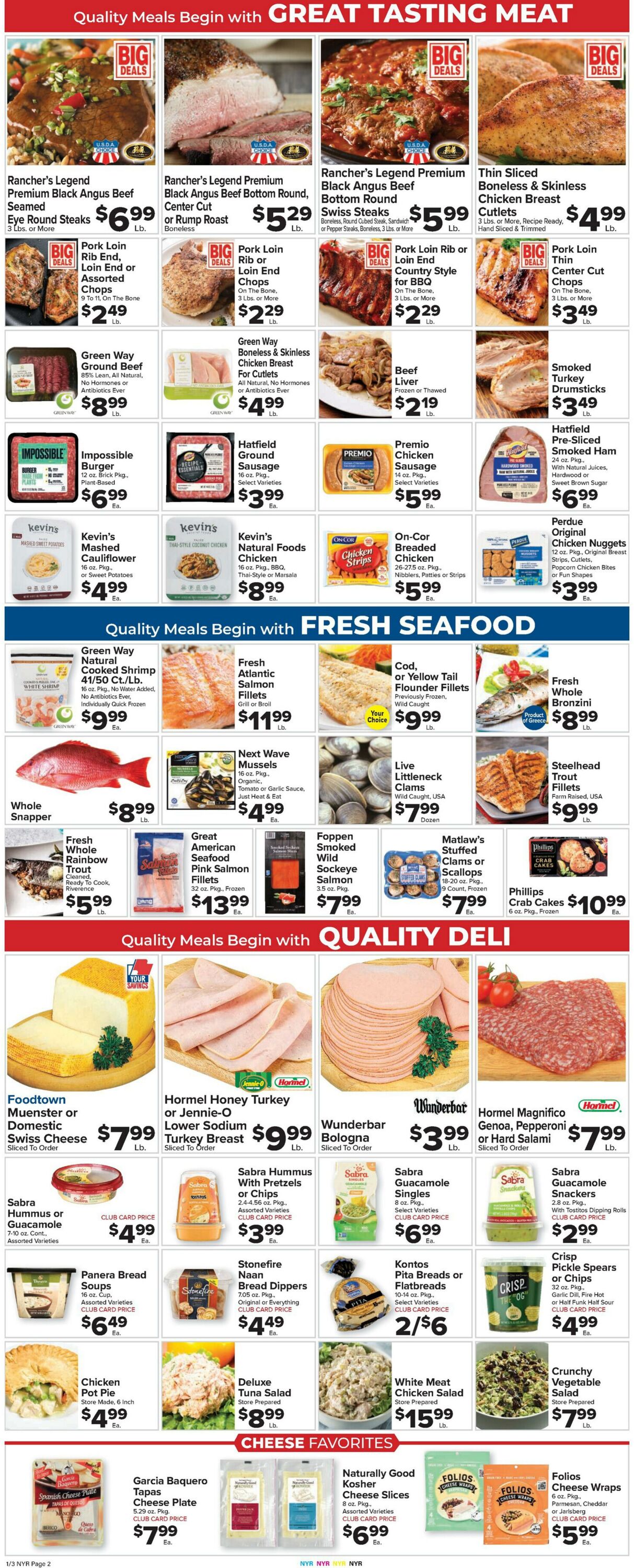 Weekly ad Food Town 01/03/2025 - 01/09/2025